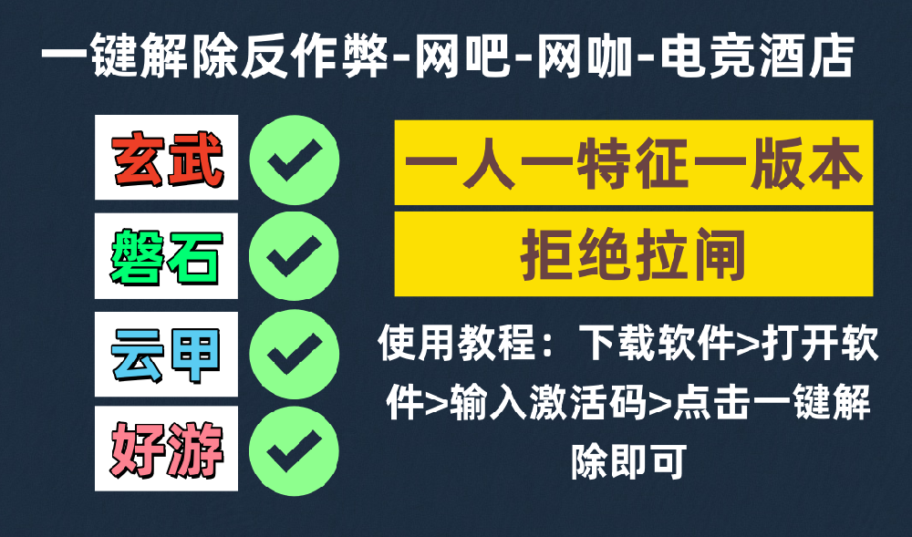 【解除工具】一键解除反做弊